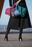 THE TASSEL BAG - Bolso piel vacuno color VERDE